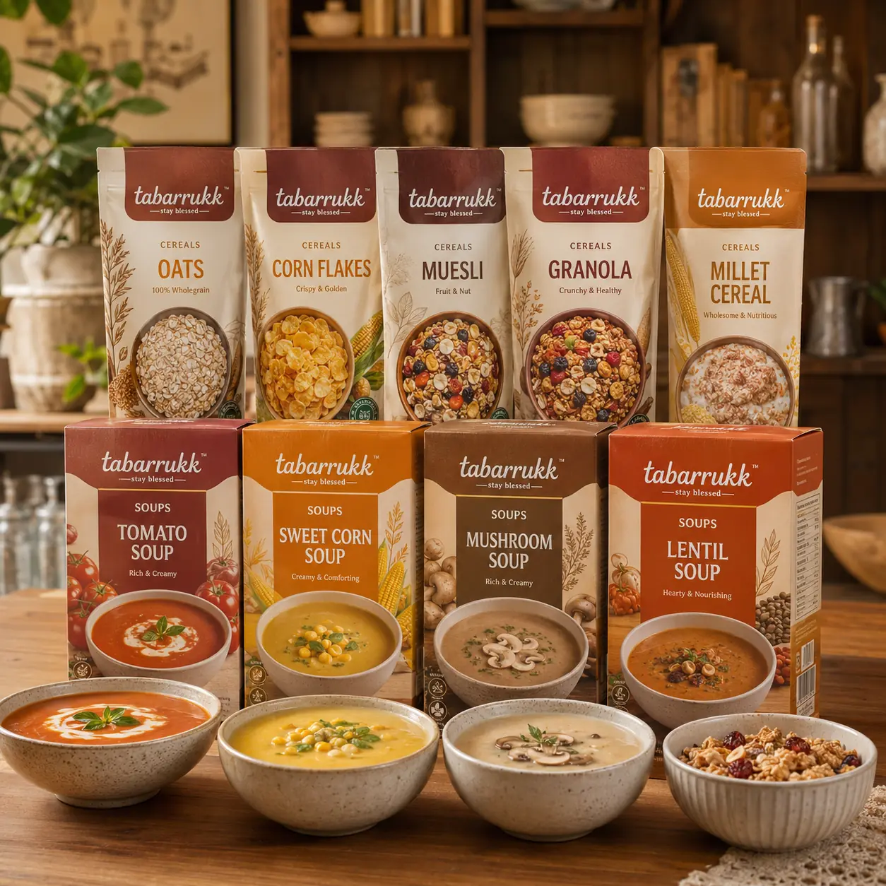 Tabarrukk Soups product range