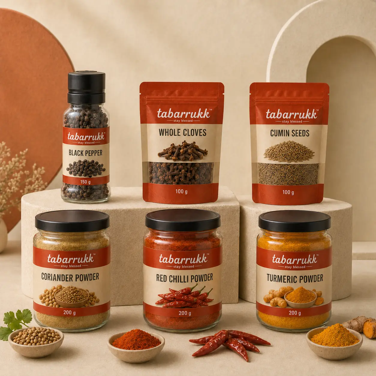 Tabarrukk Spices product range