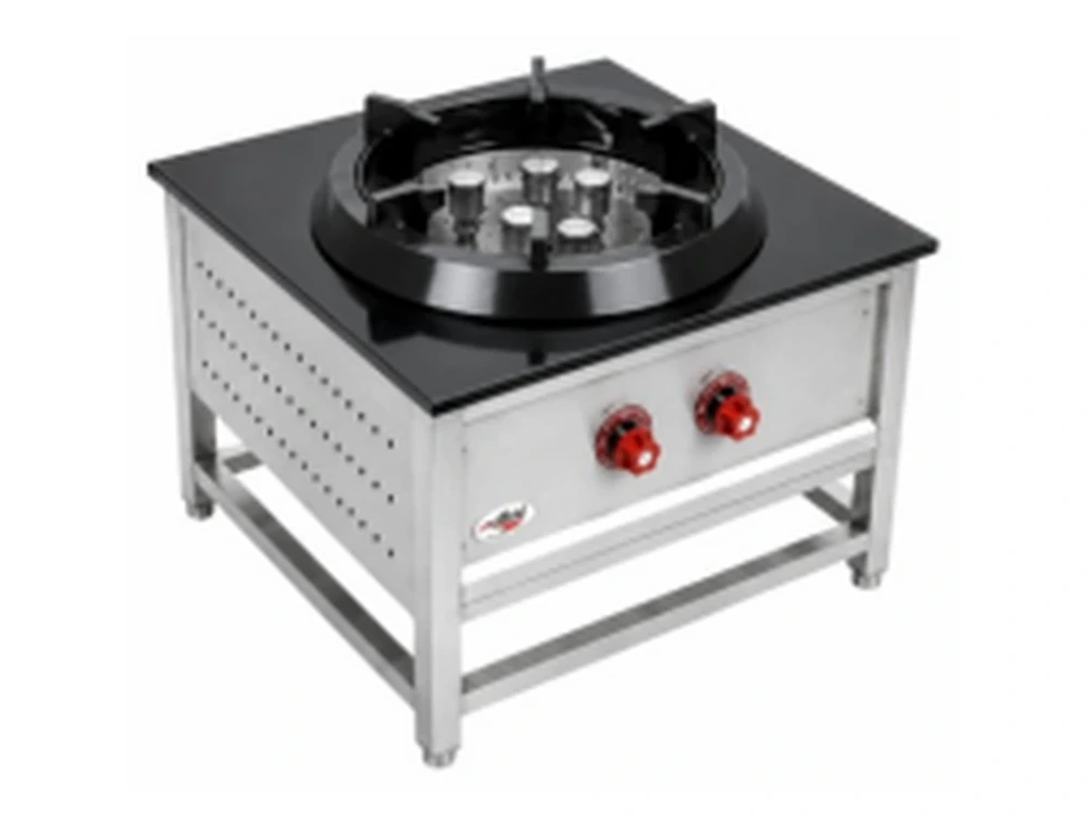 Commercial stock burner range